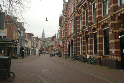 318 Lege straat in het centrum van Haarlem, 2020-03