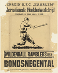 1987 Internationale Honkbalwedstrijd Vrijdag 11 juni 1954Mildenhall Ramblers U.S.A. tegen Bondsnegental, 1954-06-11