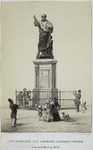 44146 Gegevens cataloguskaartje: Standbeeld voor L.J.Coster, Grote Markt. Atndbeeld van Lourens Janszoon Coster. ...