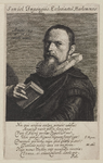 49263 Portret van Samuel Ampzing, schrijver en predikant te Haarlem, op 41 jarige leeftijd. Gravure naar een schilderij ...