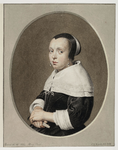 49856 Portret van Eva van Beresteyn óf Lysbeth van Vaerle. Opschrift: Aetatis sua 19. 1662. Bray Pinxit / C. v. Noorde, ...