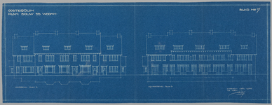 286 Oosterduin. Plan bouw 33 woonhuizen. Blad 7. Gevels blok 3., 1935-04
