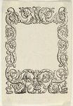 2368 Florale, ornamentele lijst.Houtsnede., 1655-1694