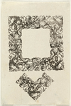 2369 Florale, ornamentele lijst.Houtsnede., 1655-1694