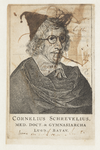 1278 Spottekening van Cornelius Schrevelius, Nederlands filoloog en rector van de Latijnse School van Leiden. Pen en ...