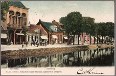 19435 De Kanaalweg met links Café Central., 1895-1904