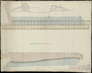 1031 Schets van de mond der haven1 techn.tekening: handschrift, ingekleurd;, 1800-1825