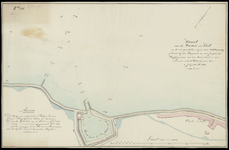 1036 Kaart van de haven van Texel en de voorgestelde wijze van uitdieping Oost-zuidoost boven. Met aantekeningen van ...