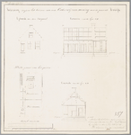 1264 Teekening wegens het bouwen van eene onderwijzerswoning te Andijk1 techn.tek.: handschrift;, 1846