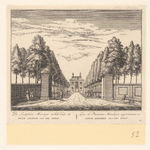 27 Buitenplaats Meerestein van Hendrik van der Spelt, 1728. Ets en gravure uit 'Hollands tempe verhérelykt, vertoo¿d in ...