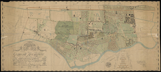 1396 Uitbreidingsplan van Heemstede, gekleurd, gedrukt op papier, 1908-1909, vastgesteld door de gemeente Heemstede, ...