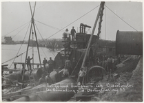 1003 Watersnood 1916 Tramstation v. Ewijcksluis op de achtergrond., 1916