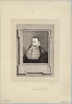 NL-HlmNHA_587_1 Portret van Samuel Bartholdi. Rechts in beeld de tekst Aetatis 66 Ao ; verso Samuel Bartheltsz of ...